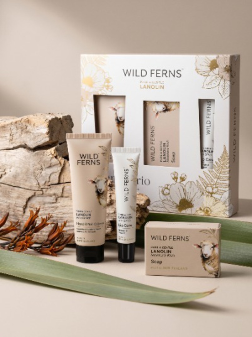 Wild Ferns Lanolin Gift Box Pamper Trio image 0